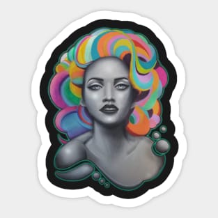 abstract chick Sticker